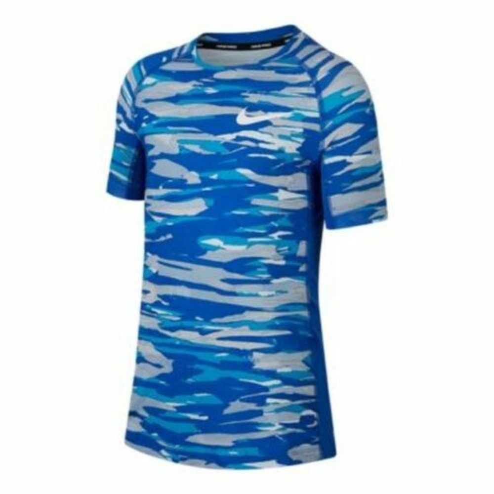 NIKE BOYS PRO AOP PRINTED FITTED TOP ASSORTED SIZES CJ7709 480